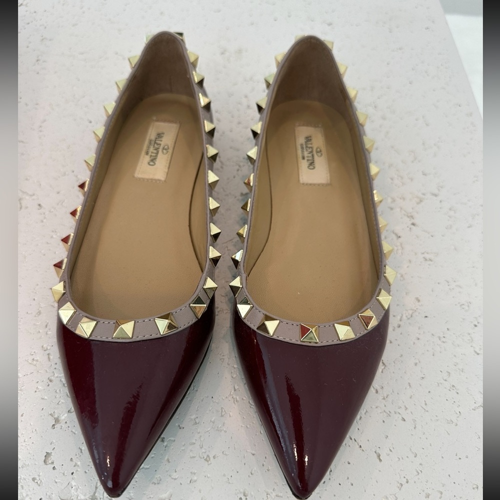 VALENTINO ROCKSTUD FLATS - Picture 2 of 15